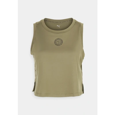 Image of Puma Hyrox Sleeveless Top, Women&#039;s, Size: Medium, Loden green