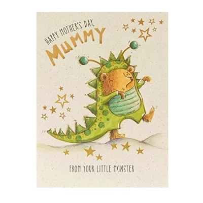Image of UK Greetings Mother&#039;s Day Card for Mummy Cute Monster Design