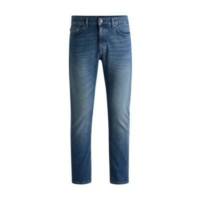 Image of BOSS Mens Delaware BO Pure Blue Slim fit Jeans in Comfort Stretch Denim