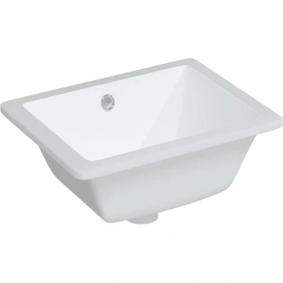 Image of vidaXL Bathroom Sink White 39x30x18.5 cm Rectangular Ceramic
