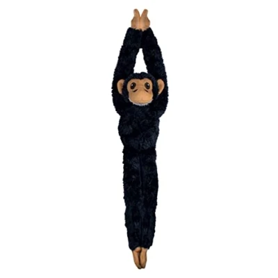 Image of EcoBuddiez Tree Huggers Chimp from Deluxebase. Small 55cm Hanging soft toy made Recycled Plastic Bottles. Eco friendly and cuddly plush perfect gift for kids.