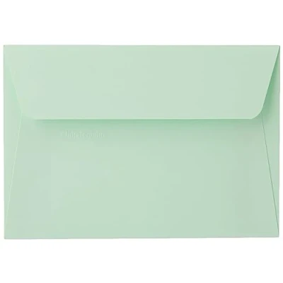 Image of Clairefontaine Ref 5476C Pollen Adhesive Envelopes (Pack of 20) C6 Sized, 120gsm Paper, Printer Compatible, Acid Free, Strip for Easy Seal Green