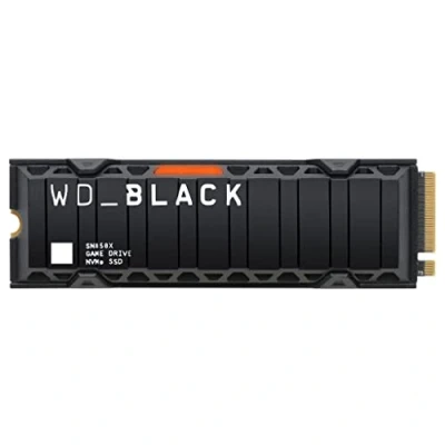 Image of WD_BLACK SN850X 2TB NVMe M.2 SSD, 2280 SSD with Heatsink, Gaming Expansion PCIe Gen4 NVMe, High Performance Internal Read speeds up to 7300 MB/s, Write 6,600 MB/s