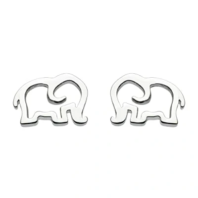Image of Dew Sterling Silver Elephant Stud Earrings