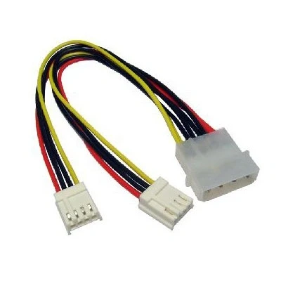 Image of Cable Tex Molex to 2 x Floppy Drive FDD Power Splitter