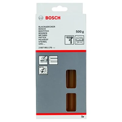 Image of Bosch Glue Stick Natural Yellow (Wood, Cardboard, 200mm, Accessories Guns)