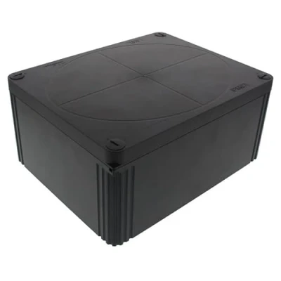 Image of Wiska Combi 1610 PL BK Polypropylene 200 x 160 94mm Enclosure Plain Sides Black IP66 10111117