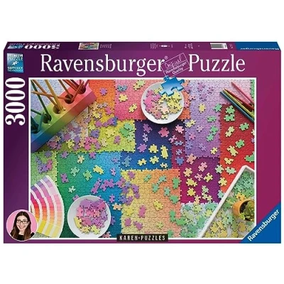 Image of Ravensburger Karen Puzzles YouTube Jigsaw Adults and Kids Age 12 Years Up 3000 Piece, Black