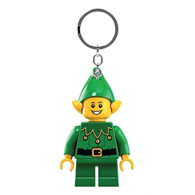Image of Lego Iconic Elf Keychain LED Torch Toys Gifts for Kids 76mm Figure (KE181) 2 CR2025 Batteries Included