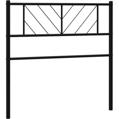 Image of vidaXL Metal Headboard Black 90 cm