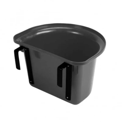 Image of Stubbs Food bowl plastic hemisphere with brackets 15ltr. 15 l Black