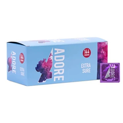 Image of Adore Extra Sure Condoms Pack of 144