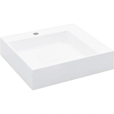 Image of vidaXL Wash Basin 50x50x12.3 cm Mineral Cast/Marble Cast White