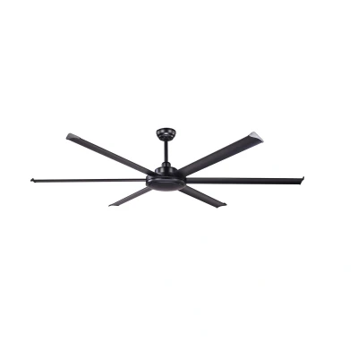 Image of Rotterdam XL 6 Blade Ceiling Fan Matt Black