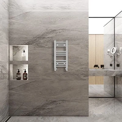 Image of Warmehaus Straight Heated Towel Rail Radiator Ladder Chrome 600x300mm Central Heating Radiators for Bathroom Kitchen