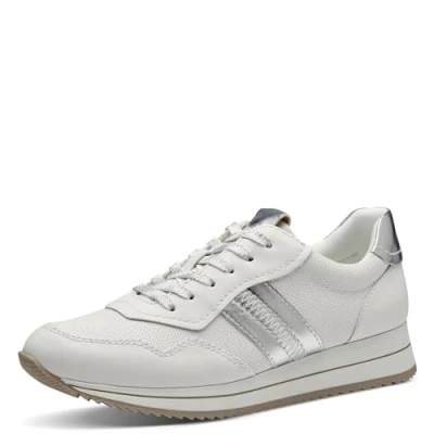 Image of Jana Women&#039;s 8 23762 42 Sneaker, White Silver, 3.5 UK