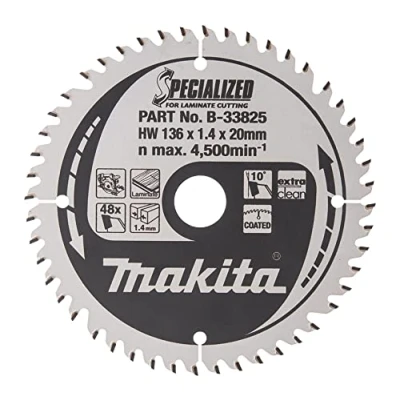 Image of Makita B 33825 Specialized Blade for Laminate and Wood Cutting 136x20x48T