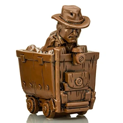 Image of Geeki Tikis Indiana Jones In Mine Cart Ceramic Mug Holds 24 Ounces