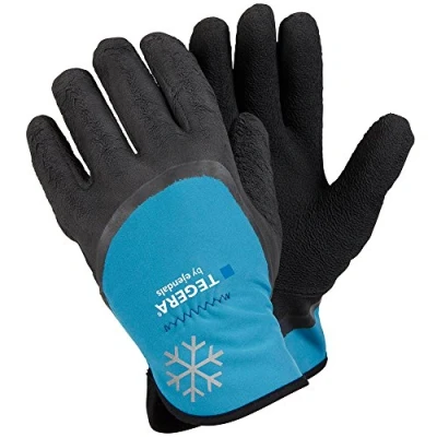Image of Ejendals 684 10 Size &quot;Tegera 684&quot; Synthetic Glove Black/Blue