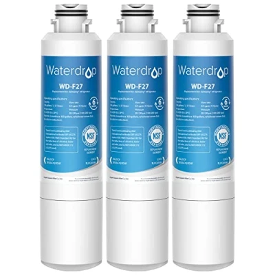 Image of 3X Waterdrop DA29 00020B Fridge Freezer Water Filter, Replacement for Samsung® HAF CIN EXP, 00020A 00019A DA97 08006, 08043ABC, Kenmore 46 9101, REFSVC, AP5271937, HDX FMS 2
