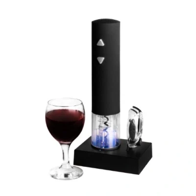 Image of CKB LTD® Deluxe Electric Corkscrew Automatic Cordless Wine Bottle Opener With Foil Cutter &amp; Recharging Base Drinkers Gift Set