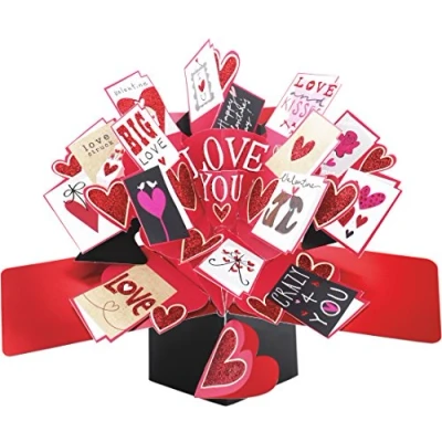 Image of Love You Pop Up Valentine&#039;s Day Card Valentines Greeting Cards