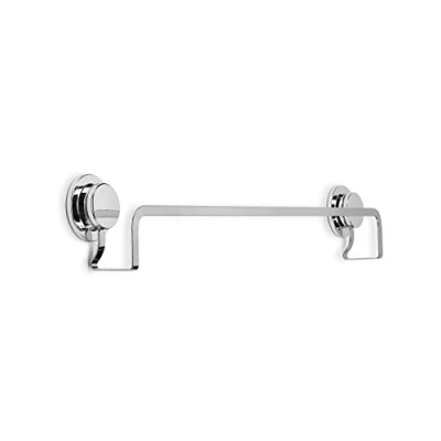 Image of Croydex QM292941 Stick N Lock 2 Adhesive Towel Rail, 5 Year Rust Free Guarantee, Chrome