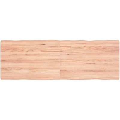 Image of vidaXL Table Top Light Brown 120x40x(2 4)cm Treated Solid Wood Live Edge