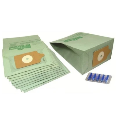 Image of 10 Pack + 5PK Fresheners Paper Dust Double Filtration Bags Compatible with Numatic Henry Vacuum Cleaners