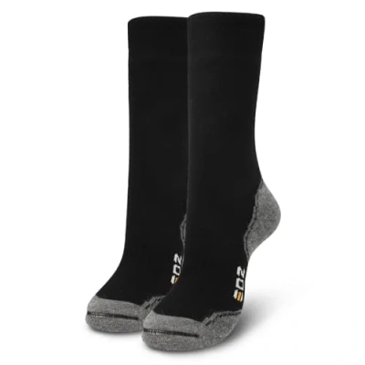 Image of EDZ Merino Wool Boot Socks Standard Length (Black) UK6 8