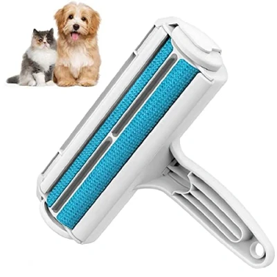 Image of DIVCHI Reusable Pet Hair Remover Roller for Dogs Cats, Animal Removal Brush Easy to Clean the Fur from Sofa Carpet, Furniture, Rugs, Clothes and bedding, Laundry