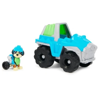 Image of Paw Patrol, Rex’s Dinosaur Rescue Vehicle, Toy Truck with Collectible Action Figure, Sustainably Minded Kids’ Toys for Boys &amp; Girls Aged 3 and Up