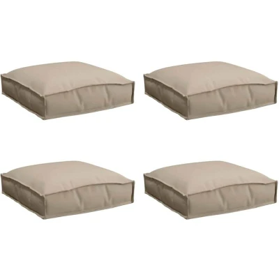 Image of vidaXL Pallet Cushions for Seat 4 pcs Taupe 40x40x8 cm Oxford Fabric