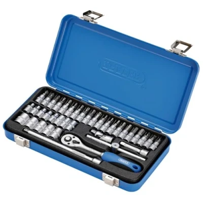 Image of Draper Metric Socket Set in Metal Case, 1/4&quot; Sq. Dr. (38 Piece)