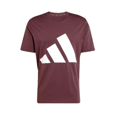 Image of adidas Men&#039;s Essentials Big Logo Single Jersey TEE, Aurora Ruby/White, S
