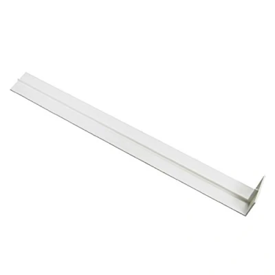 Image of Large Plastic Fascia Board Straight Butt Joint White 400mm Square Edge Profile