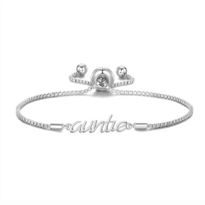 Image of Philip Jones Silver Plated Auntie Bracelet Created with Zircondia® Crystals