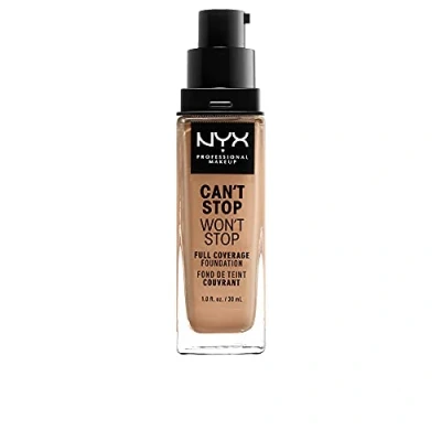 Image of NYX Professional Makeup Can&#039;t Stop Won&#039;t Full Coverage Foundation, Long Lasting, Waterproof, Vegan Formula, Matte Finish, Shade: Neutral buff