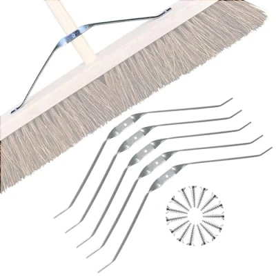 Image of Outdoor Broom Metal Brush Stay Arm Yard Heavy Duty Support Bracket for Strength and Stability Garden Large Wooden Brooms (Pack of 5)