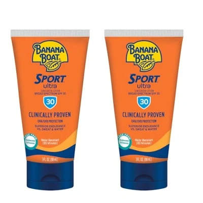 Image of Banana Boat Sport Performance Sunscreen Lotion SPF 30, 3 Ounce by