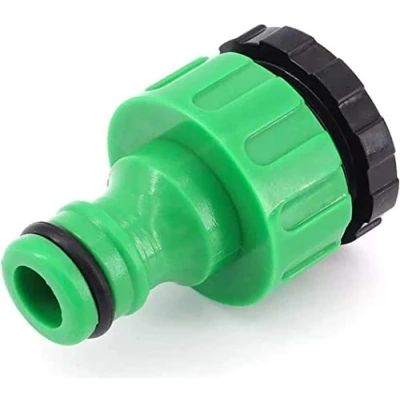 Image of SIC ® 3/4 inch and 1/2 BSP 2in1 Plastic Outdoor Graden Hose Tap Connector Threaded Faucet Adapter