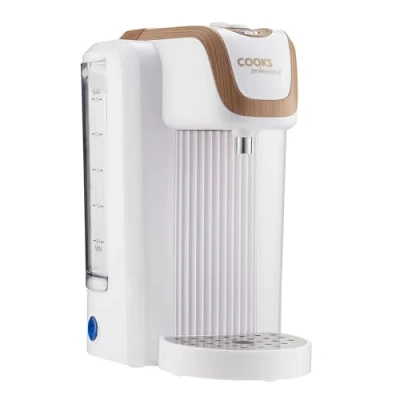 Image of Cooks Professional Electric Instant Hot Water Dispenser 2.5L Energy Efficient Boiling Kettle Kitchen Dispensers for One Cup Drinks and Tea Making Boiler Kettles (Nordic White)