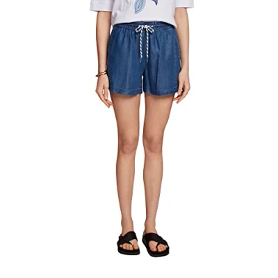 Image of ESPRIT Women&#039;s 053cc1c302 Denim Shorts, Blue Medium Washed, UK 6