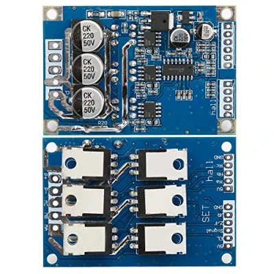 Image of DC 12V 36V 15A 500W Brushless Motor Controller, Speed Hall BLDC Control Board, Regulator, Durable and Stable Performance