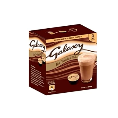 Image of Galaxy Orange Hot Chocolate pods 8 (1 Box)