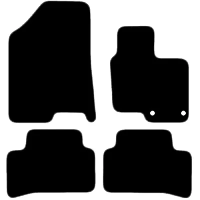 Image of Carsio Carpet Car Mats For Hyundai Tucson &amp; MHEV 2020+ Onwards Tailored Fit Floor Mat Set Complete Accessory Black Custom Fitted All Weather, Anti Slip Backing Grey Trim