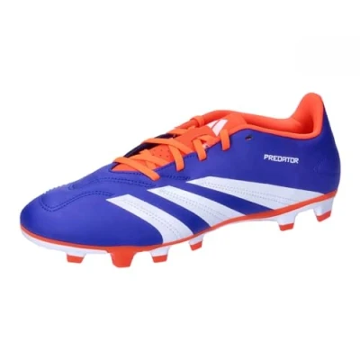 Image of adidas Performance Predator CLUB FXG Moulded stud football boots, Men&#039;s, Size: 8.5, Lucid blue/footwear white/solar red Textile/synthetics