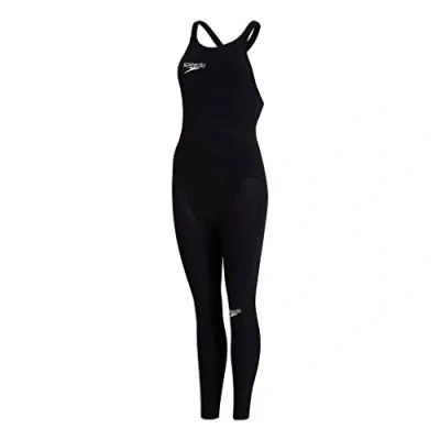 Image of Speedo Fastskin LZR Elite Openwater Closedback Female BOD Neoprene Suit, Women, Black/Violet, 28
