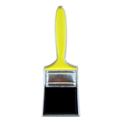 Image of Decorators Paint Brush Metal Enamel Lapel Pin Badge XJKB14 18