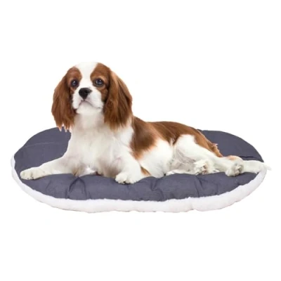 Image of Ferplast Dog Cushion Relax, for medium sized dogs, Cat Cushion, Mat kennels and cars Washable in Cotton Peluche with Soft Padding, 65 x 42 cm. Brown